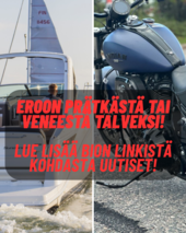 EROON PRÄTKÄSTÄ TAI VENEESTÄ TALVEKSI! LUE LISÄÄ BION LINKISTÄ KOHDASTA UUTISET!