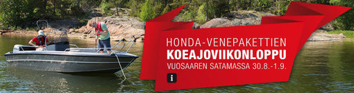 Honda-venepaketit - Koeajoviikonloppu 30.8.-1.9.2013