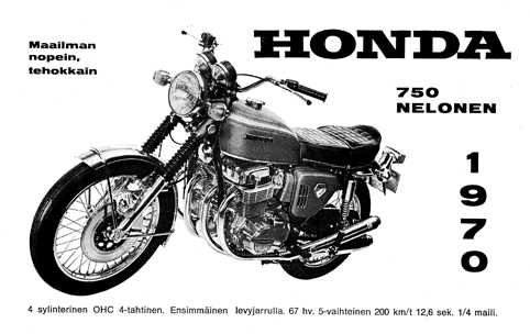 Otto Brandt -historia - 1970 - Honda mainos